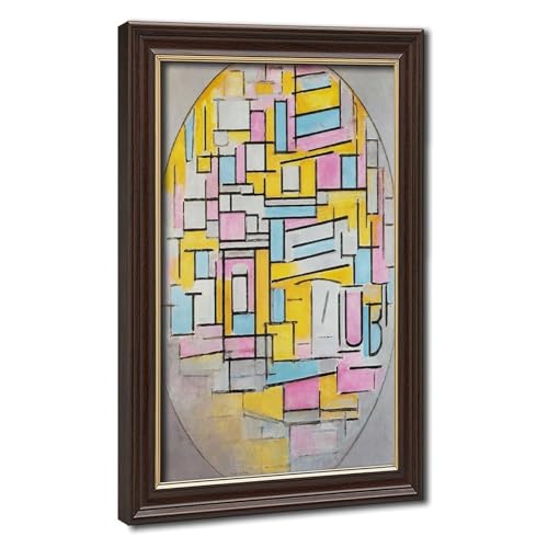 Toile Piet Mondrian cadre à suspendre deco salon texture premium