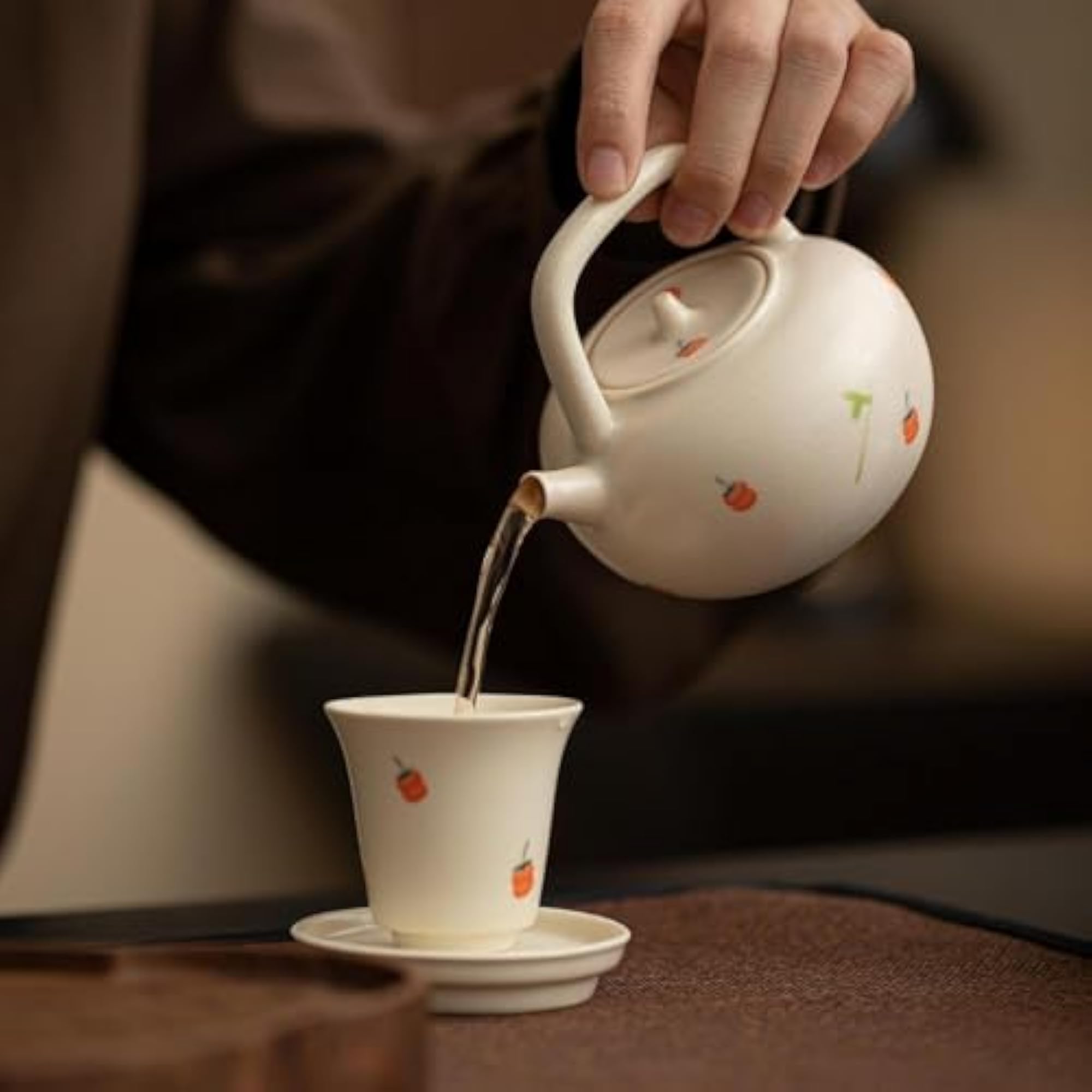 Ceramic Teapot for Loose Leaf Tea, Household Use