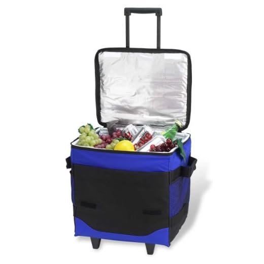 Picnic at Ascot Original 60 Can Collapsible Insulated Rolling Cooler- Designed & Quality Approved in the USA