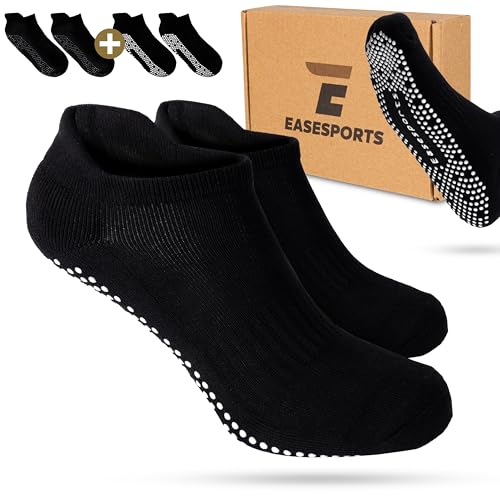 Easesports Damen & Herren Yoga Socken 2er Pack, Antirutschsocken, EU...