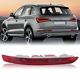 Clidr Rear Bumper Tail Light Lamp for Audi Q5 2009-2015 Rear Bumper Reflector Lower Tail Light Replace 8R0945095 Driver Side (Left)