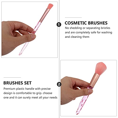 Beaupretty 2 pcs escovas cosméticos escovas de maquiagem de fibra definido para BLASH