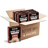 Better Oats Oat Revolution Steel Cut, Maple and Brown Sugar, 15.1oz (Pack of 6)