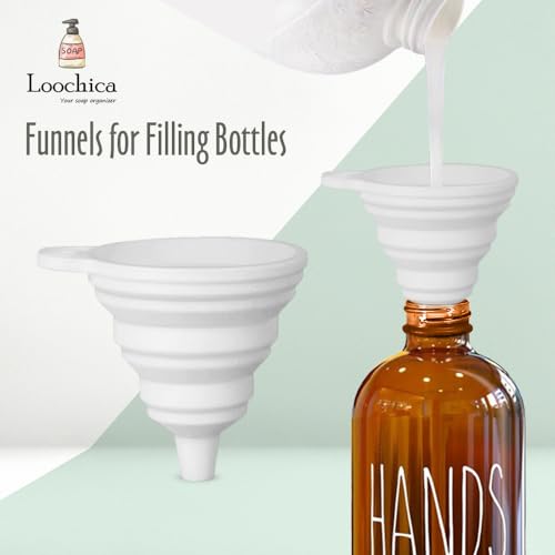 Image of LOOCHICA Amber Glass Soap Dispenser Set with Tray, Amber Dish and Hand Soap Dispenser Set, Refillable Reusable Apothecary Soap Pump Dispenser Bottles for Bathroom and Kitchen