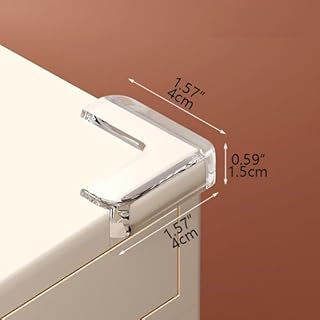 Meiyea 8 Pack Transparent Corner Protectors for Kids - Heavy Duty Edge Guards with Strong Adhesion, Soft Bumpers for Furniture, Table Corners, Glass & Plastic - Baby Proofing