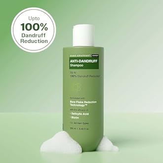Bare Anatomy Anti-Dandruff Shampoo | Reduces Up To 100% Dandruff | Salicylic Acid, Piroctone Olamine & Biotin | Non-Drying | Fights Flakes & Itching | For All Hair Types | Unisex | 250 ml (Pack of 2)