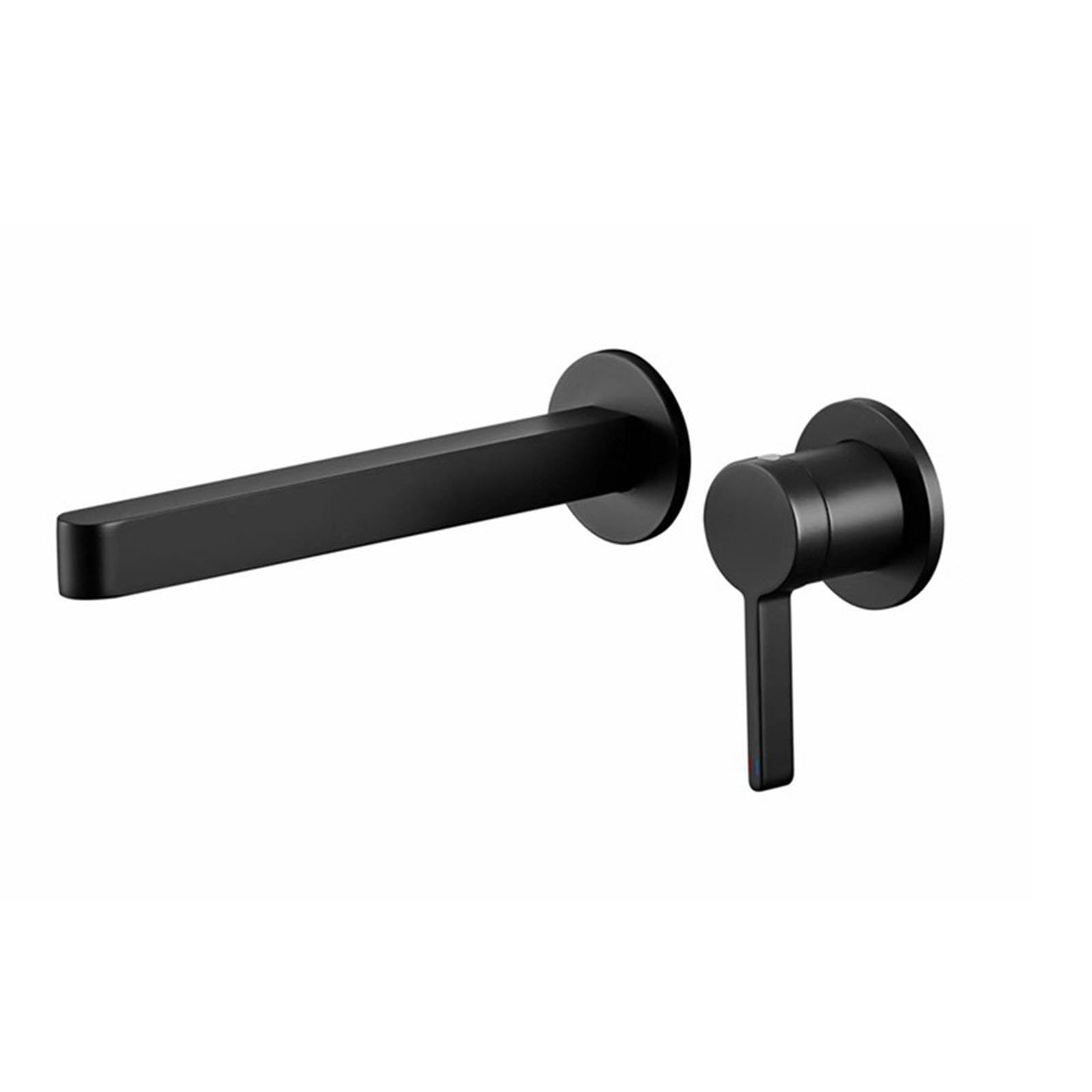 Mitigeur lavabo encastré noir laiton robinet salle bain monocommande chaude froide