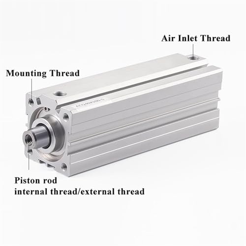 Cylindre pneumatique ACQ63 pour intégration en espace restreint 150mm