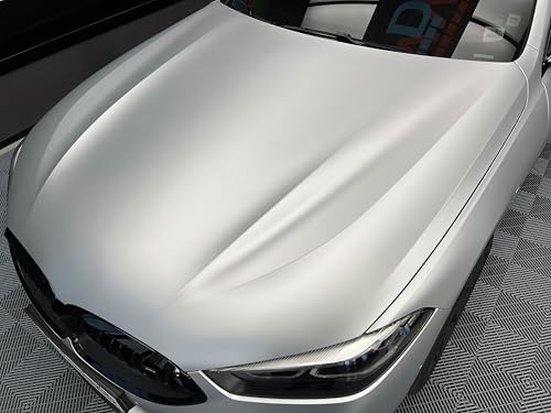 Image of ColorFusion PPF by VViViD, Matte Stealth Chrome Silver Dry Apply PPF Vinyl Car Wrap Roll 20ft x 5ft