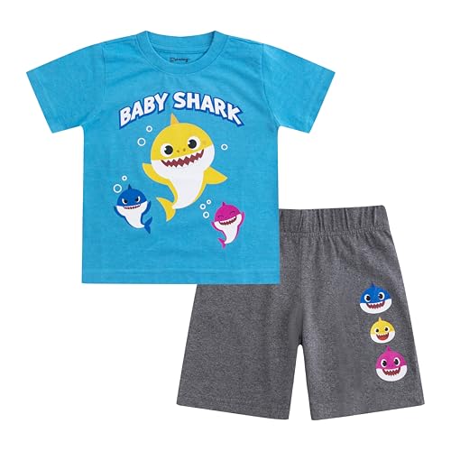 Nickelodeon Baby Boys Shark T-Shirt and Short Set for Toddler
