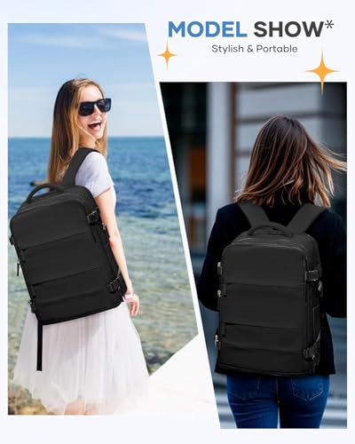 Mochila de viagem grande para mulheres e homens, mochila de mão, mochila de caminhada, Compartimento