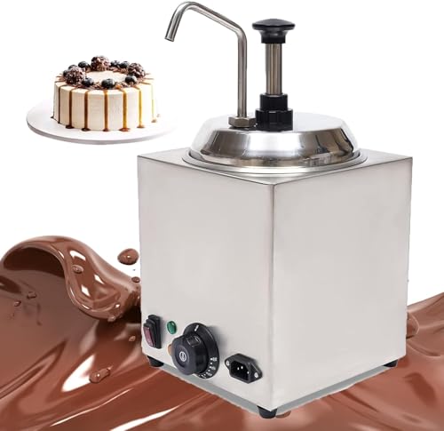 Image of Cheese Chocolate Dispenser Professional Food Warmer Electric Pump Melting Machine Commercial with Temperature Control Stainless Steel for Home Restaurant