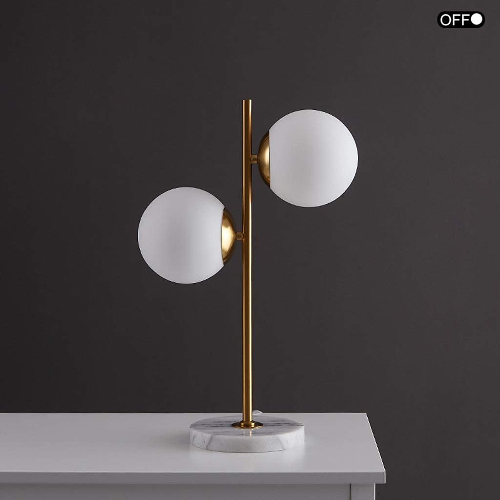 KKXXYQFC Lámparas lámpara Dormitorio latón Acabado para Sala de Estar Oficina mesita de Noche mesita de Noche/lámpara de Mesa de Metal
