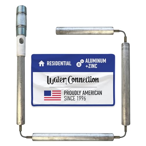 Water Connection, Aluminum Zinc Anode Rod for Bradford White Water Heater, Get Rid of Rotten Egg...