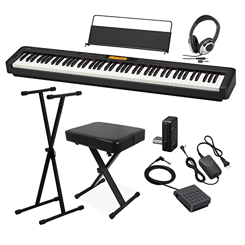 Amazon | CASIO CDP-S300 電子ピアノ 88鍵盤 ヘッドホン・Xスタンド・X