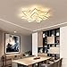 Price comparison product image Modern Dimmable LED Ceiling Light Creative Flower Shape Design Ceiling Lamp Living Room Bedroom Children's Room Metal Acrylic Petal Ceiling Chandelier Lighting [Energy Class A++],10heads/Ø85CM