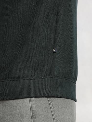 Image of Thomas Scott Men's | Regular Fit | Long Sleeves | High Neck | Solid | 100% Polyester | Knitted | Sweatshirt | Dry Clean Only