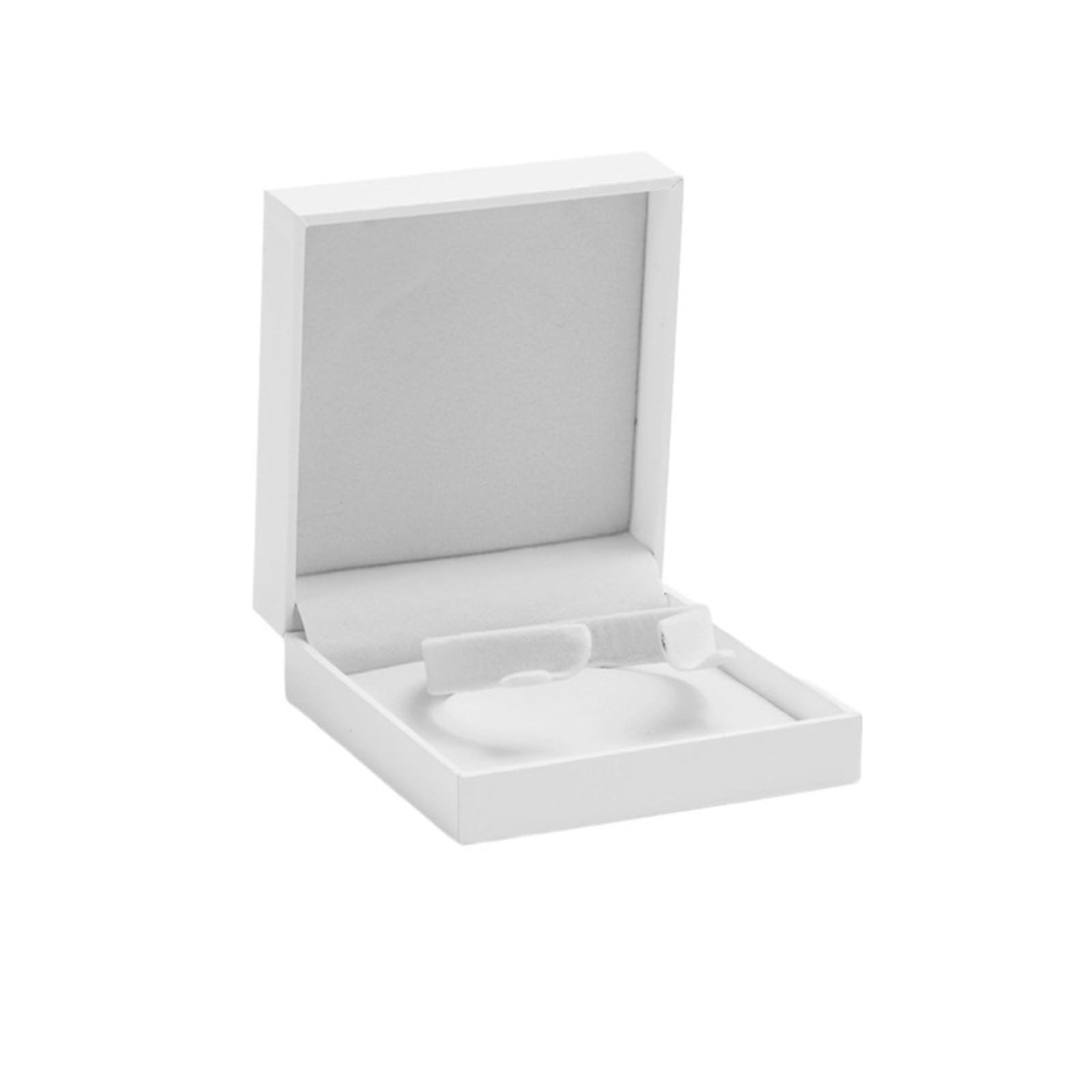 WWYYZAYC White Leatherette Paper Jewelry Box Velvet Insert Ring Necklace Pendant Bracelet Chain Packaging Showcase(Color04)