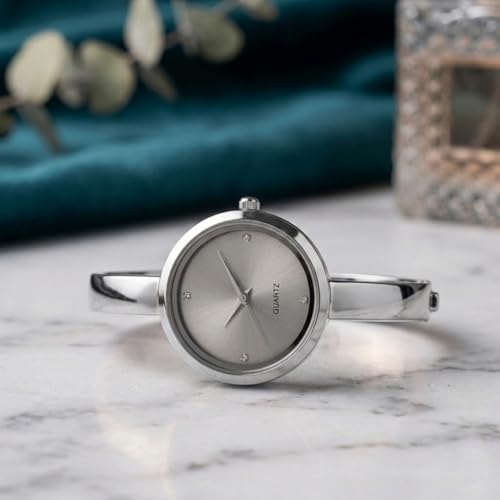 Image of PAPIO Women's Bracelet Watch for Girls & Women | Elegant Quartz Analog Wrist Watch | Stylish Stainless Steel Bangle Watch | Party & Casual Wear