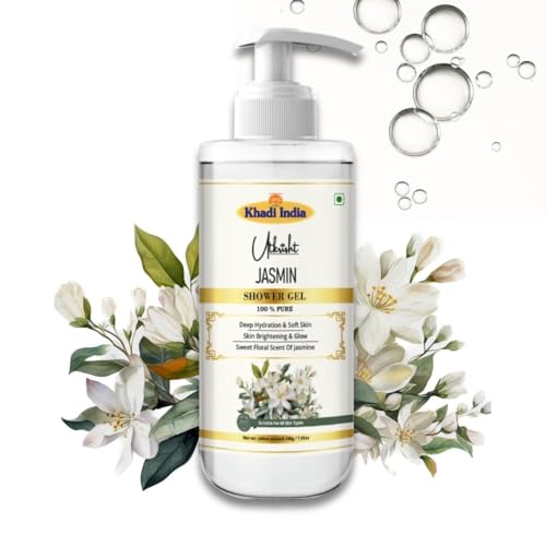 Image of Khadi Jasmin Body Wash Gel 300ml | Soothing & Moisturizing | Antioxidant Rich, Floral Scent | For Redness & Irritation | Body Wash Shower Gel For Women & Men | All Skin Types