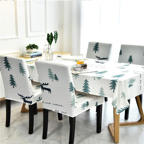 Nappe rectangulaire style nordique pour table de cuisine