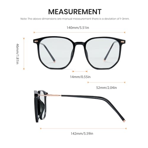 Image of Cyxus Photochromic Blue Light Glasses for Men Women Computer Glasses UV Protection Glasses 8255