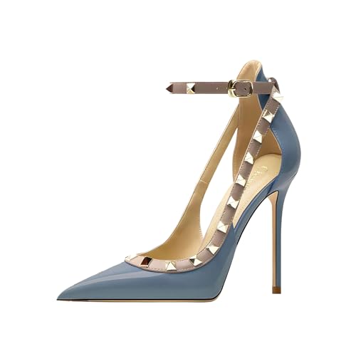 Image of Women's Pointed-Toe Bag-Toe Strappy High-Heeled Shoes Sexy Stiletto Pumps