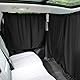 Alaoo Auto-Trennvorhang, 140 x 80 cm Trennvorhang Set, Abnehmbarer Auto-Sonnenschutz, Verstaubarer Auto-Sichtschutzvorhang, Verdunkelungsvorhang für Camping, Nickerchen