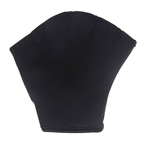 Purfun Men Women Webbed Diving Gloves Adjustable Neoprene Aquatic Fit Half Finger Gloves Swim Fishing Webbed Gloves Paddling Snorkeling Surfing Hand Web Water Sports Wetsuit Gloves #TOP3