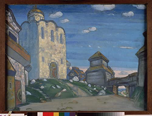 Lienzo decorativo de Nicholas Roerich para crear un ambiente relajante en tu dormitorio