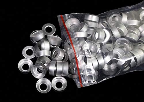 1000PCS 20mm Bi-Metallic Flip-Off Crimp Cap - Aluminum Tear-Off Unlined Seal, Caps Without Septa for 20mm OD Vials