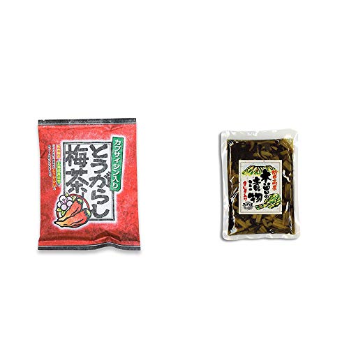 [2点セット] とうがらし梅茶(24袋)・木曽の漬物  すんき漬け(200g) 