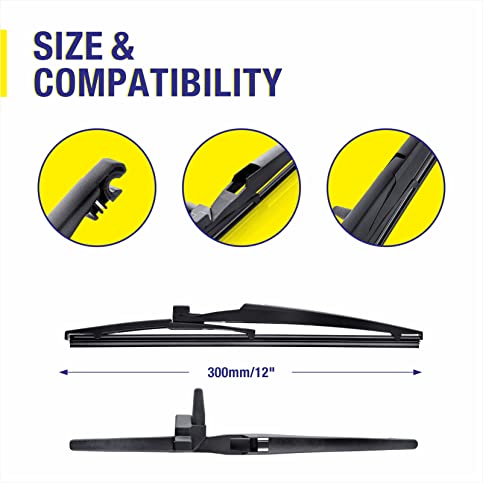 Image of 5 PLUS 12 inch Rear Wiper Blade Replacement for Toyota 4Runner 2024-2010 BACK Windshield Wiper Blade (12-L)