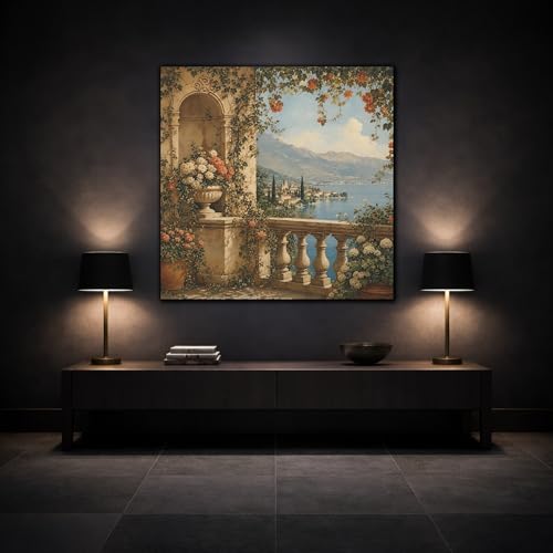 Toile décoration lac nature grand format pour mur de séjour - 3