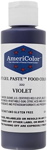 AmeriColor, Violet, 4.5 Ounce Bottle, Soft Gel Paste Food Color