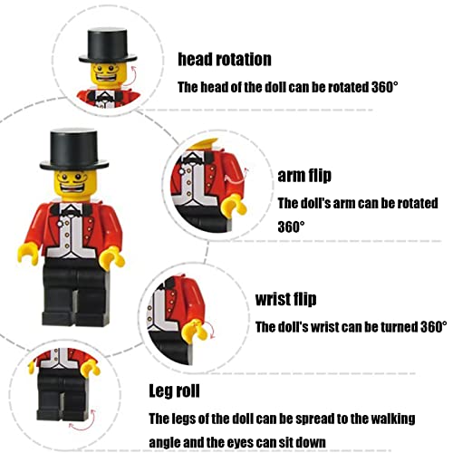 Actionfiguren Bausteine Minifigur Spielzeug,8-teiliges Mini-Set Bausteinspielzeug Kinder Erwachsene… – Bild 5