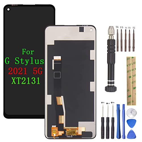 HQB-STAR for Motorola Moto G Stylus 5G 2021 XT2131-1/XT2131-3/XT2131-4 LCD Display Screen Touch Digitizer Assembly for Motorola Moto G Stylus Screen Replacement Part with Tools (G Stylus 5G)