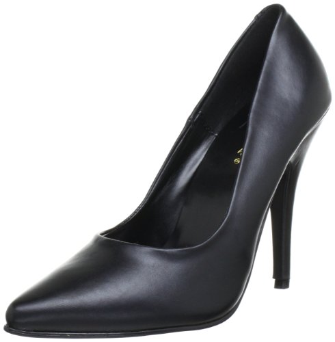 Pleaser SEDUCE-420V, Bomba Mujer, Negro (Schwarz (Blk PU), 43 EU Cover