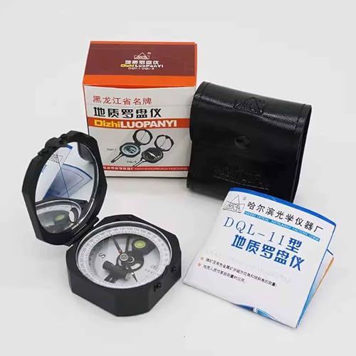 Brújula geológica iDili DQL-11 aleación de aluminio diámetro disco 65 mm para ejercicio al aire libre miniatura 1