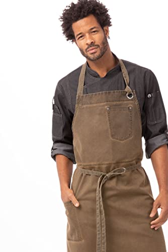 Chef Works Unisex Dorset Chefs Bib Apron, Golden Brown, One Size #TOP5