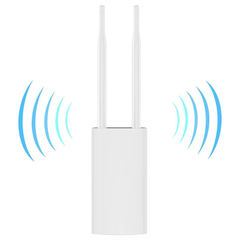 E-Qianw Outdoor Wifi Range Extender,High Power Weatherproof Wireless Access Point/Repeater/Router/Bridge/AP,for Outdoor Wifi Coverage,300Mbps