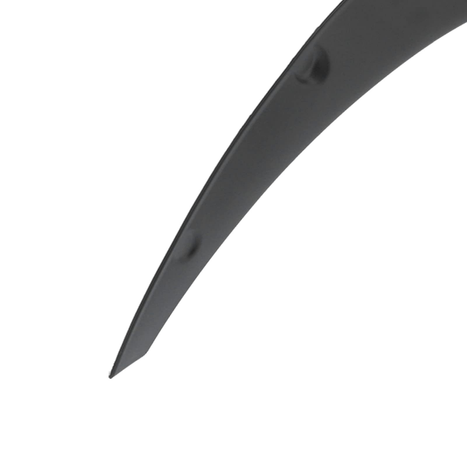 Uniwersalna Osłona Brwi na Koło, Elastyczne, Matowe Czarne Końcówki Wykończenia Koła Zapobiegające Zabrudzeniom i Zadrapaniom w Samochodach, 4 szt. (80mm)