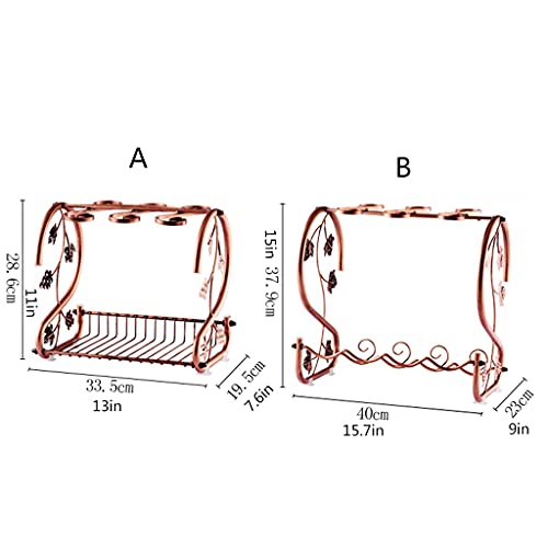 Soporte para 4 botellas y 6 copas de vino miniatura 2