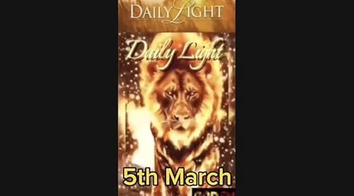 Daily Light 5th March Ayesha GOD FM