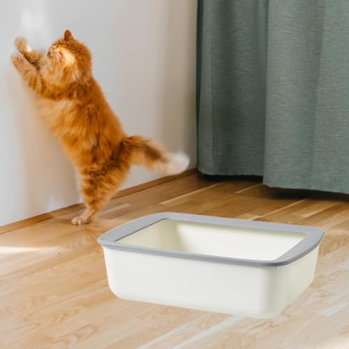 Bandeja para arena para gatos con borde abierto 41x31x12.5 cm miniatura 5