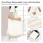 1-Section Laundry Hamper with Wheels, 120L Rolling Laundry Basket - Image 4