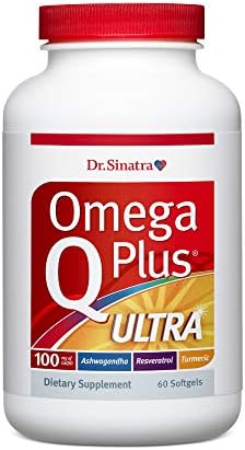 Dr. Sinatra Omega Q Plus Ultra | Advanced, Comprehensive Support for Heart Health & Healthy Aging with Ashwagandha for Stress Relief