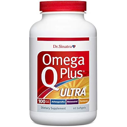 Dr. Sinatra Omega Q Plus Ultra with Resveratrol for Heart & Healthy Aging