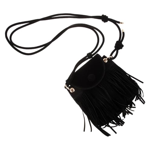 Vintage Tassel Phone Purse Chic Crossbody Bag for Women Unique Fringe Shoulder Bag for Everyday Use Stylish Handbag for Keys and Mobile Phone