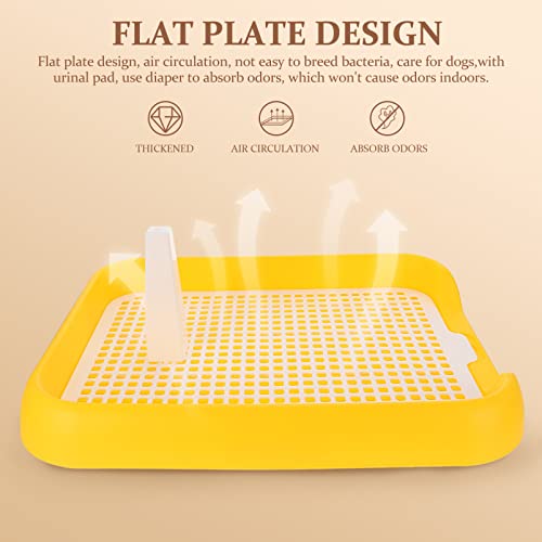 Ipetboom-Pet-Training-Tray-18x15-Dog-Litter-Box-Puppy-Training-Toilet-Pet-Training-Pads-Holder-Pet-Toilet-Yellow - Cucciolini Doodles   Ipetboom-Pet-Training-Tray-18x15-Dog-Litter-Box-Puppy-Training-Toilet-Pet-Training-Pads-Holder-Pet-Toilet-Yellow